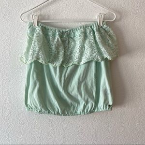 Strapless boho top